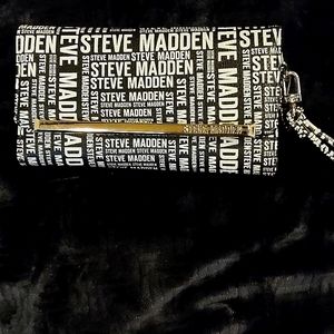 Steve Madden black and white wallet.